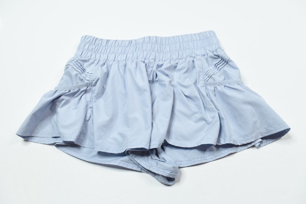 Free People Movement Get Your Flirt On Shorts Womens Small Blue Athletic Gym
